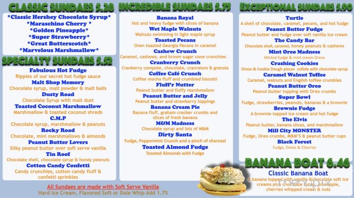 Mill City Dairy Bar - Dalton, PA menu_pic