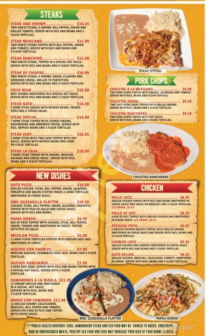 Gatp's Tacos - Tazewell, TN menu_pic