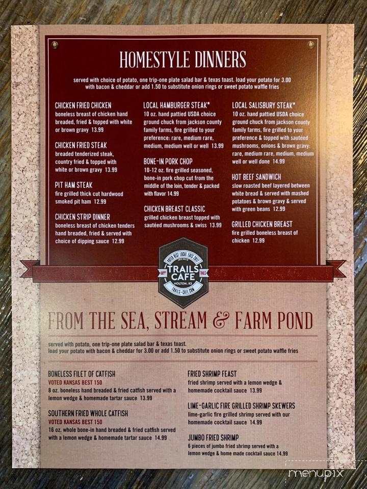 Trails Cafe - Holton, KS menu_pic