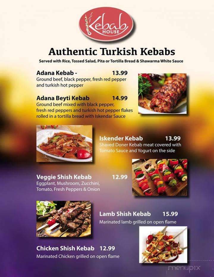 Kebab House Turkish Restaurant - Newport News, VA menu_pic
