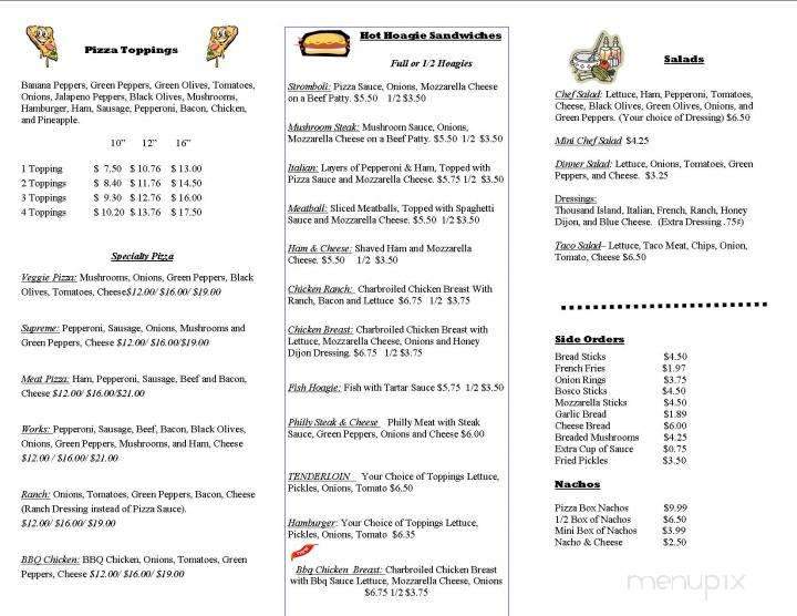 Don's Pizza & Pasta - Shelbyville, IN menu_pic