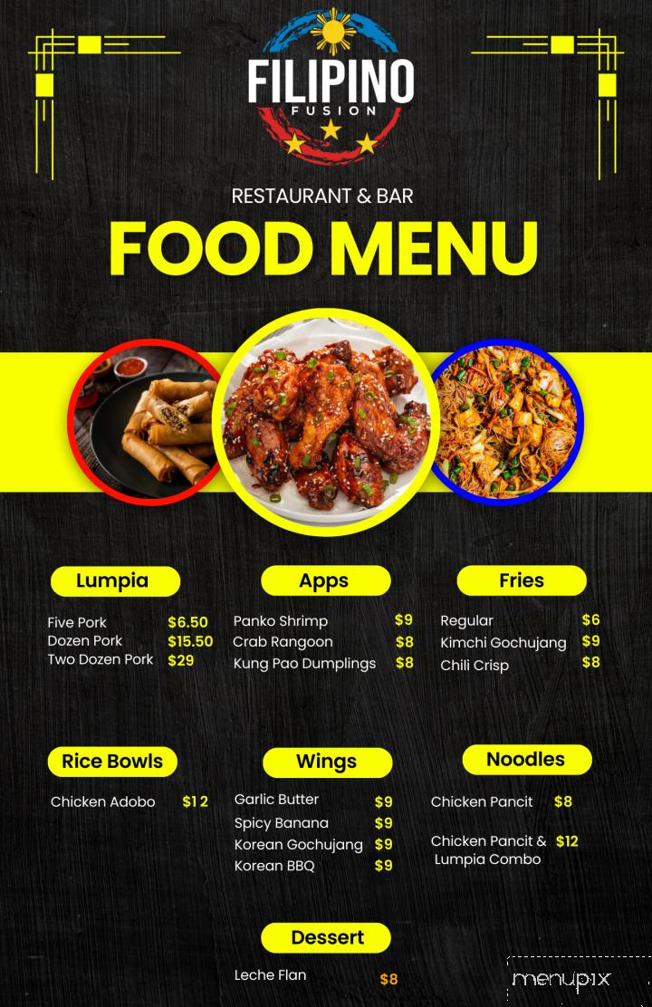 Filipino Fusion - Bellevue, NE menu_pic