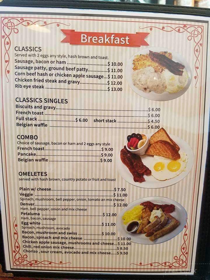 North Bay Cafe - Petaluma, CA menu_pic