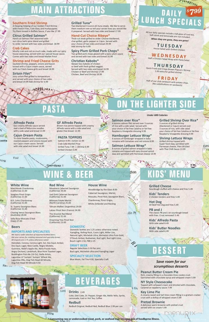 Down On Mainstreet - Washington, NC menu_pic