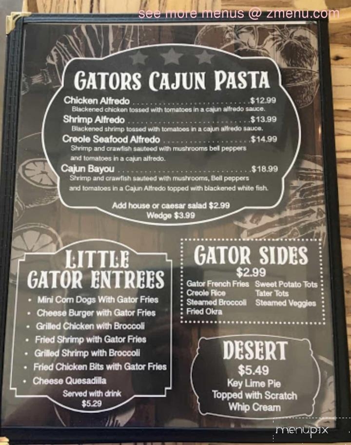 Lazy Gator - Amarillo, TX menu_pic