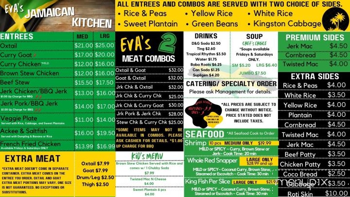 Eva's Jamaican Kitchen - Jacksonville, FL menu_pic