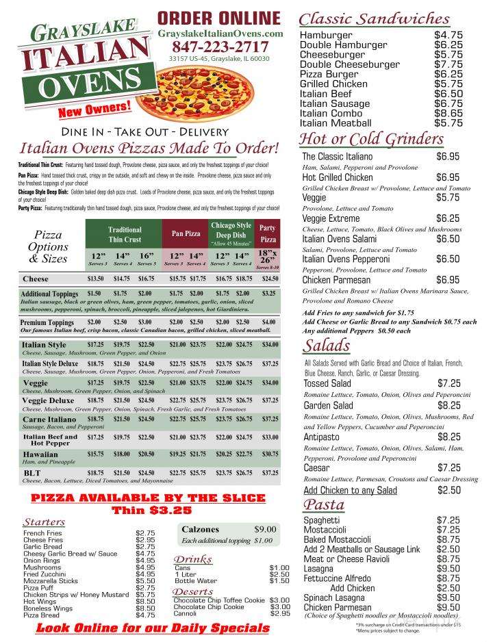Grayslake Italian Ovens - Grayslake, IL