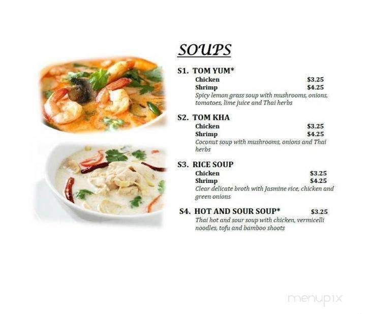 Thai Cuisine - Oxford, MI menu_pic