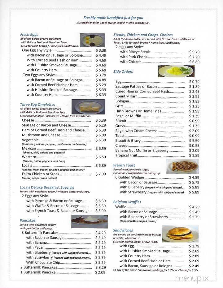 Locals Corner - Myrtle Beach, SC menu_pic