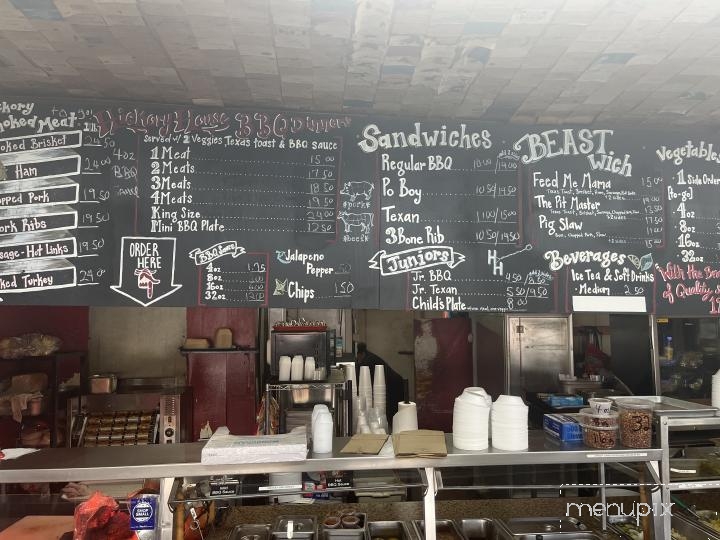 Hickory House Bar B-Q - Denison, TX menu_pic