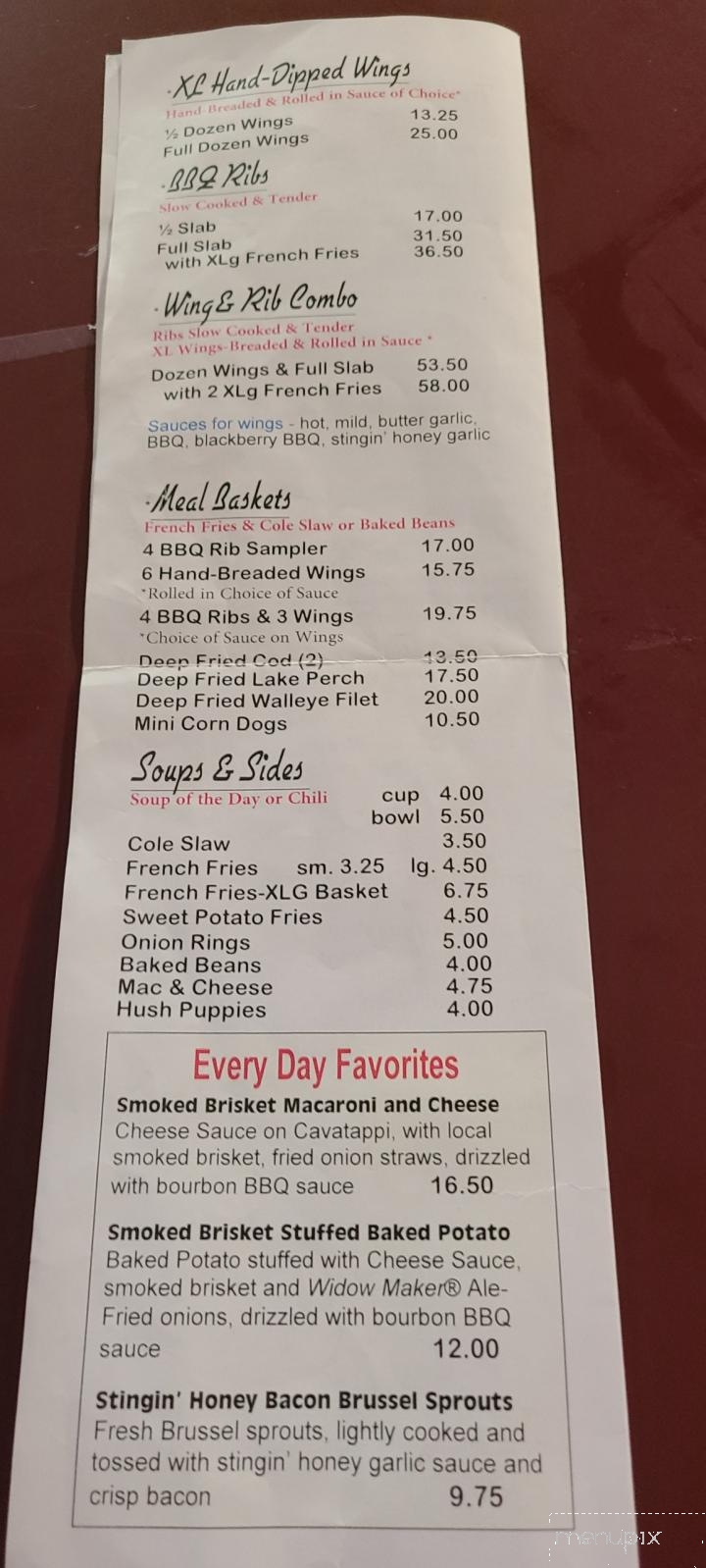 M55 Pour House - Houghton Lake, MI menu_pic