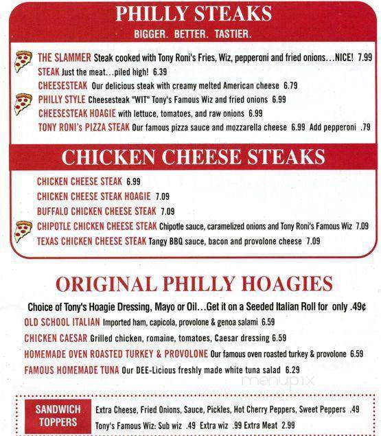 Tony Roni's City Line - Philadelphia, PA menu_pic