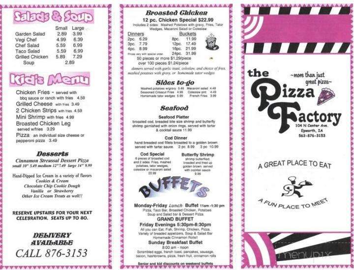 Pizza Factory - Epworth, IA menu_pic