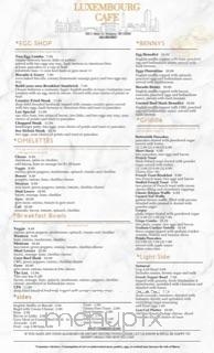Luxembourg Cafe - Belgium, WI menu_pic