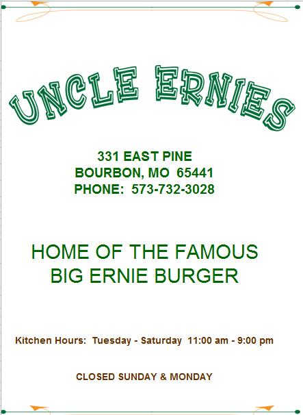Uncle Ernies - Bourbon, MO