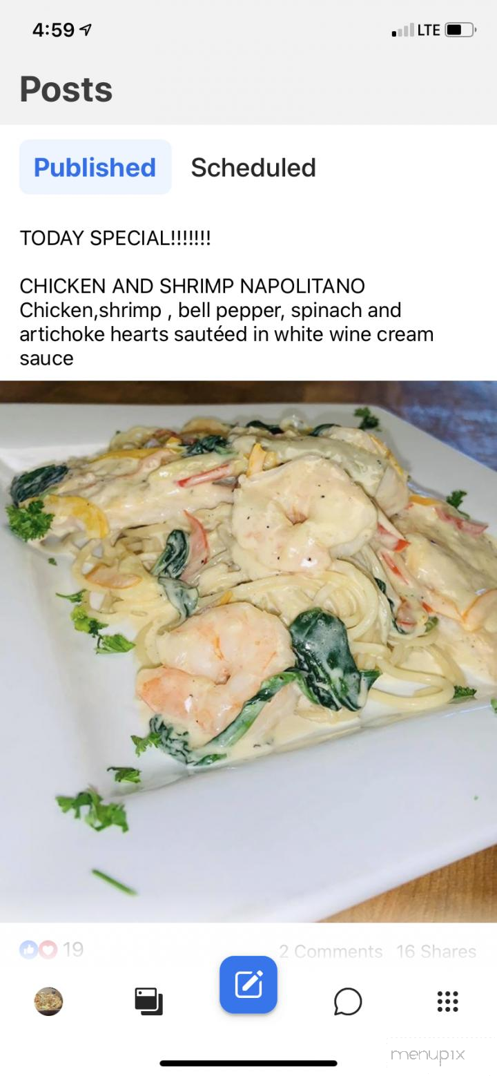 Duran's Italian Restaurant - Centerville, TX menu_pic