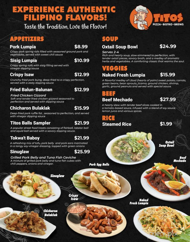 Titos Pizza Bistro Brews - West Covina, CA menu_pic
