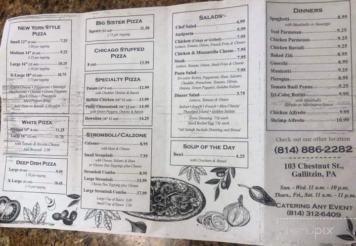 Mazza's Pizza - Portage, PA menu_pic