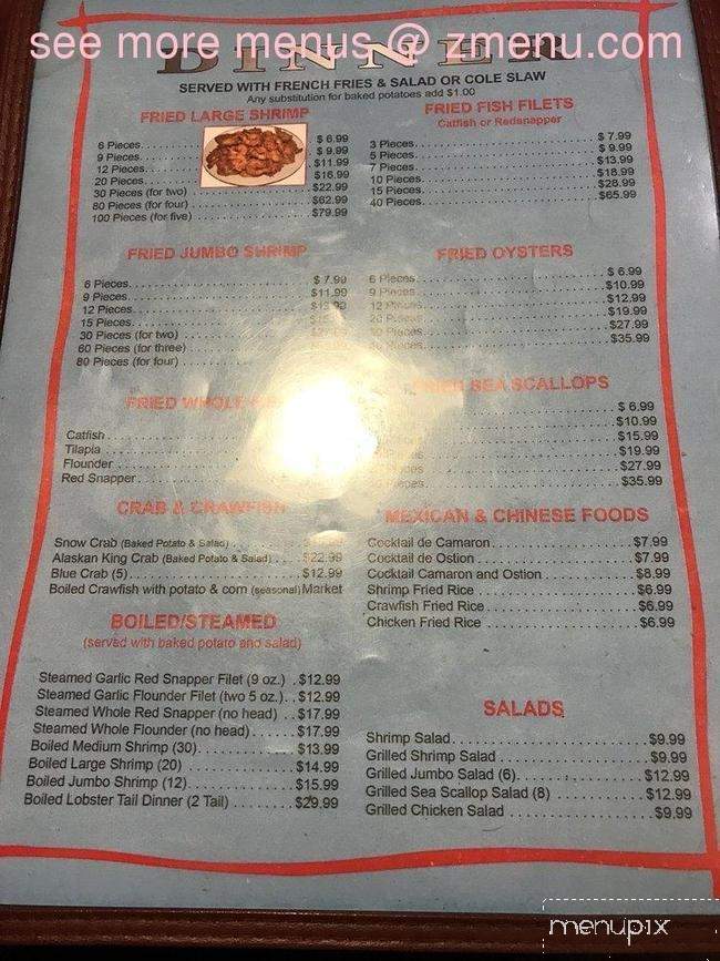 Texas Seafood & Steakhouse - Cleveland, TX menu_pic