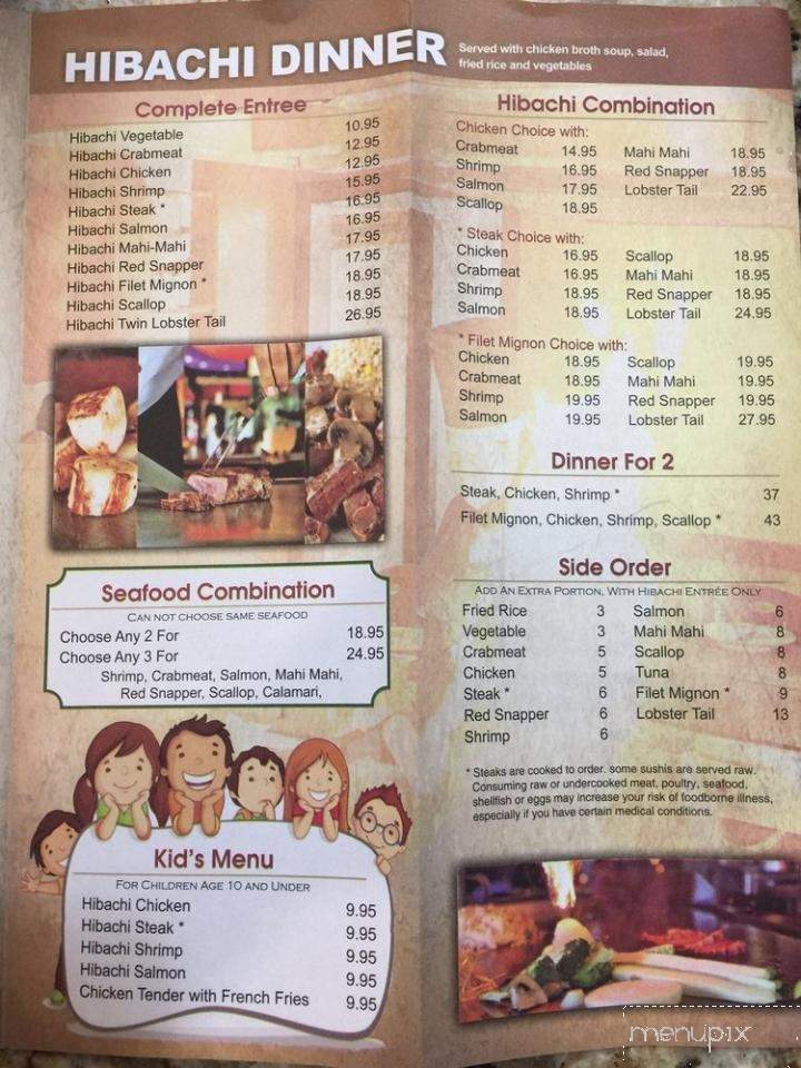 Fuji - White House, TN menu_pic