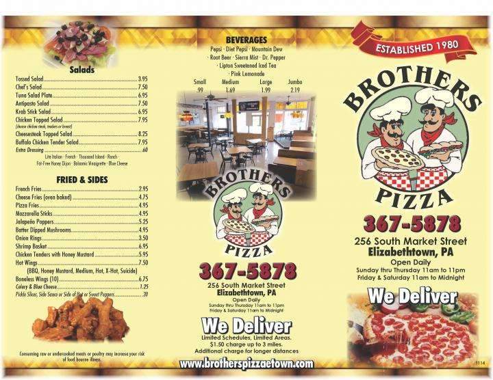 Brothers Pizza-Elizabethtown - Elizabethtown, PA