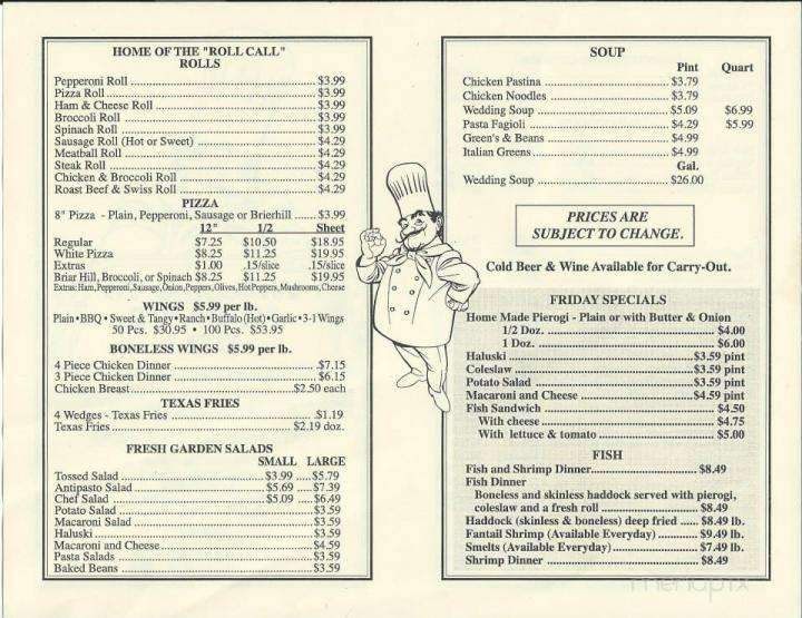 Noday's Pizza & Deli - Youngstown, OH menu_pic