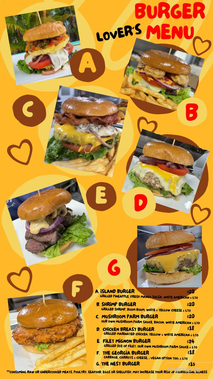 The Eagle's Nest Restaurant - Bokeelia, FL menu_pic