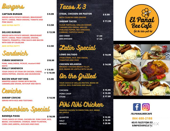 El Panal Bee Cafe - Simpsonville, SC menu_pic