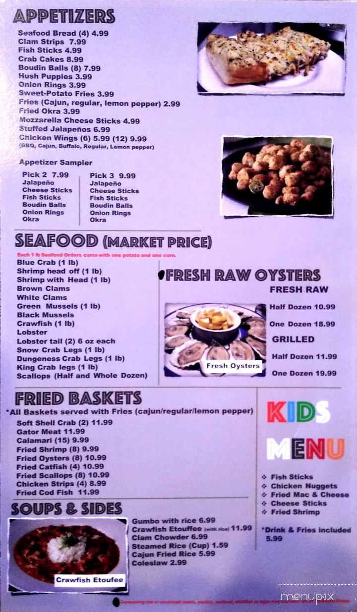 Storming Crab - Fort Wayne, IN menu_pic