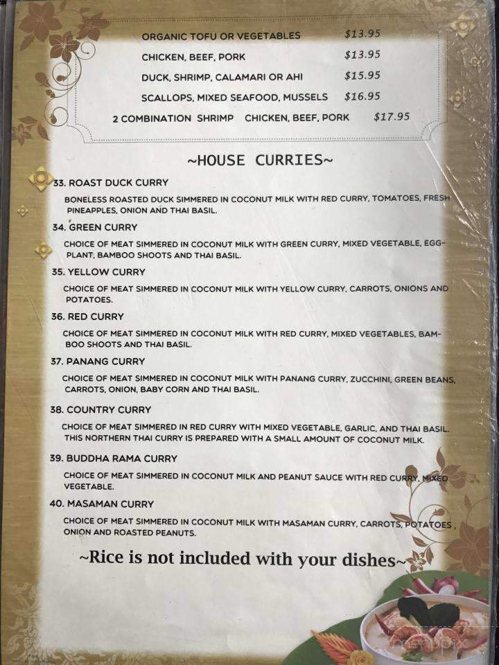 New Chiang Mai Thai Cuisine - Hilo, HI menu_pic