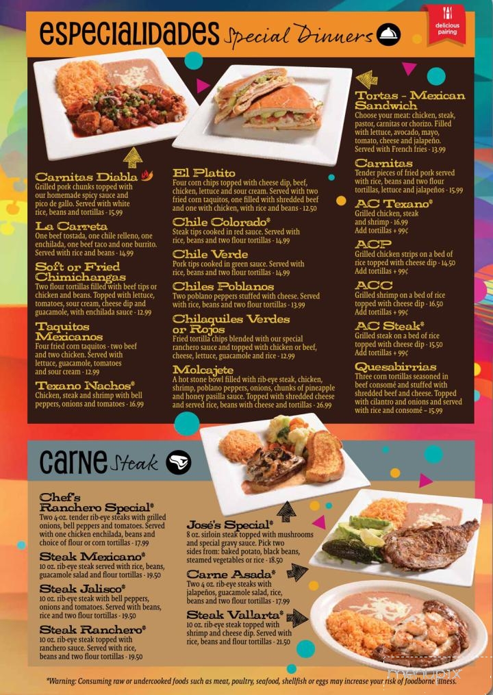 Fiesta Mexicana - Benson, NC menu_pic