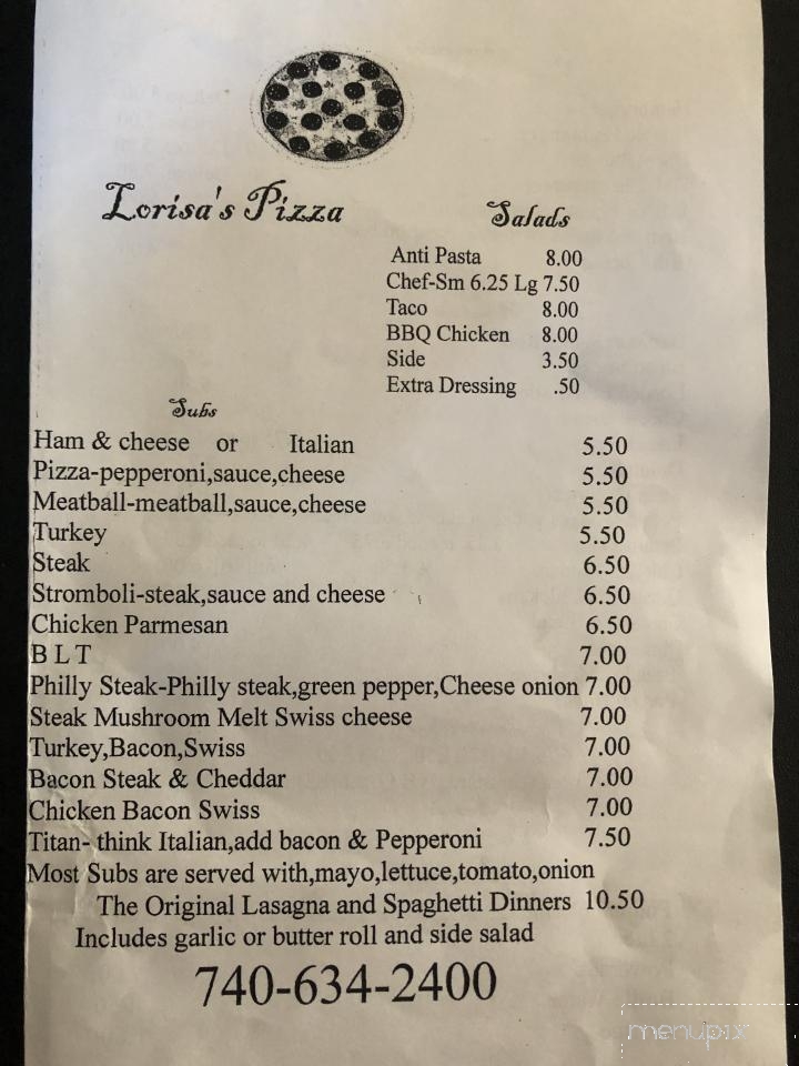 Giovanni's Pizza - Bainbridge, OH menu_pic