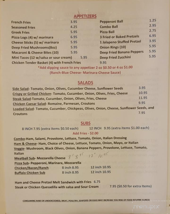 Eduardo's Tavern - Erie, PA menu_pic