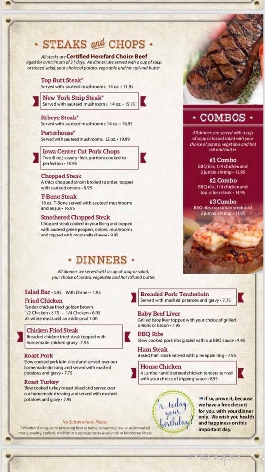 Country Junction - Freeport, IL menu_pic