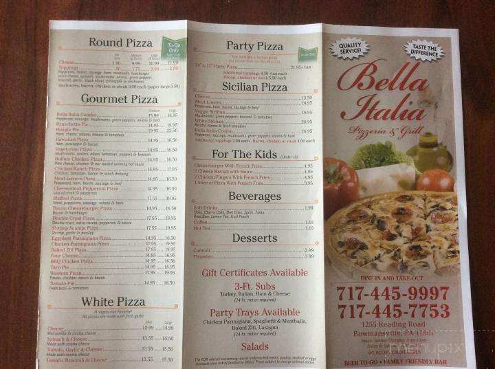 Bella Italia - Bowmansville, PA