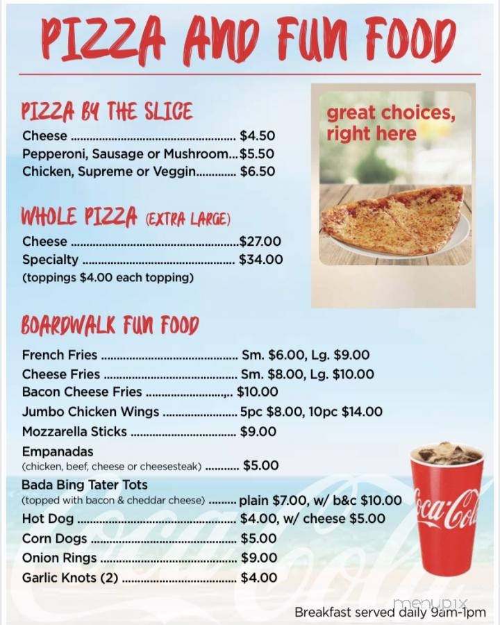 Jersey Shore Pizza Grill - Atlantic City, NJ menu_pic