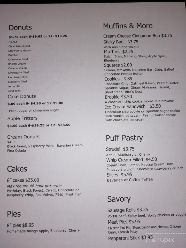 The Rolling Pin - Hope, BC menu_pic