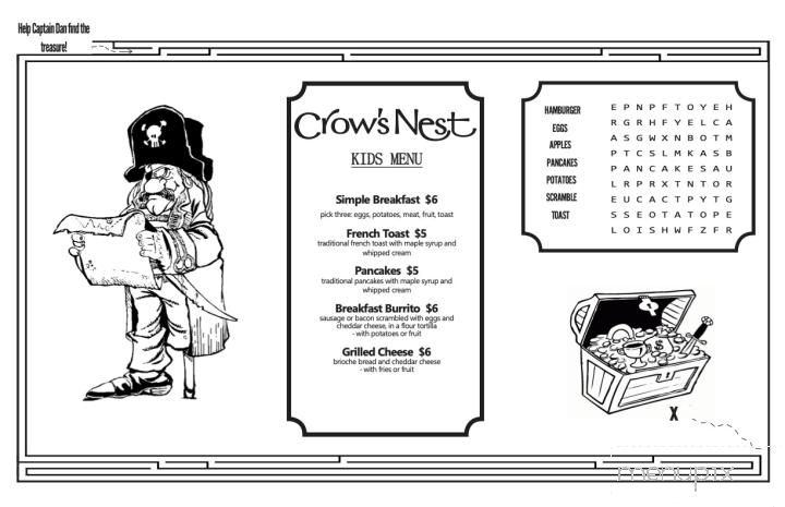 Crows Nest - Kalamazoo, MI menu_pic