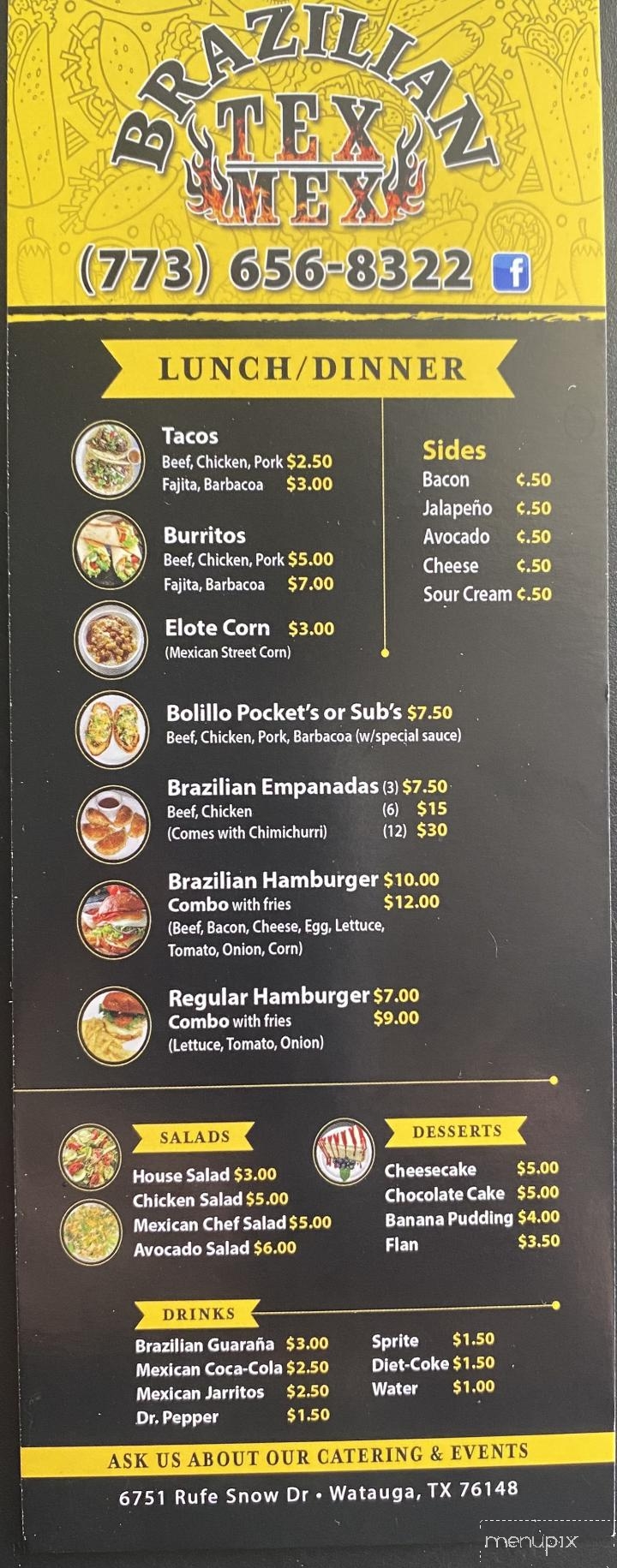 Brazilian Tex-Mex - Watauga, TX menu_pic