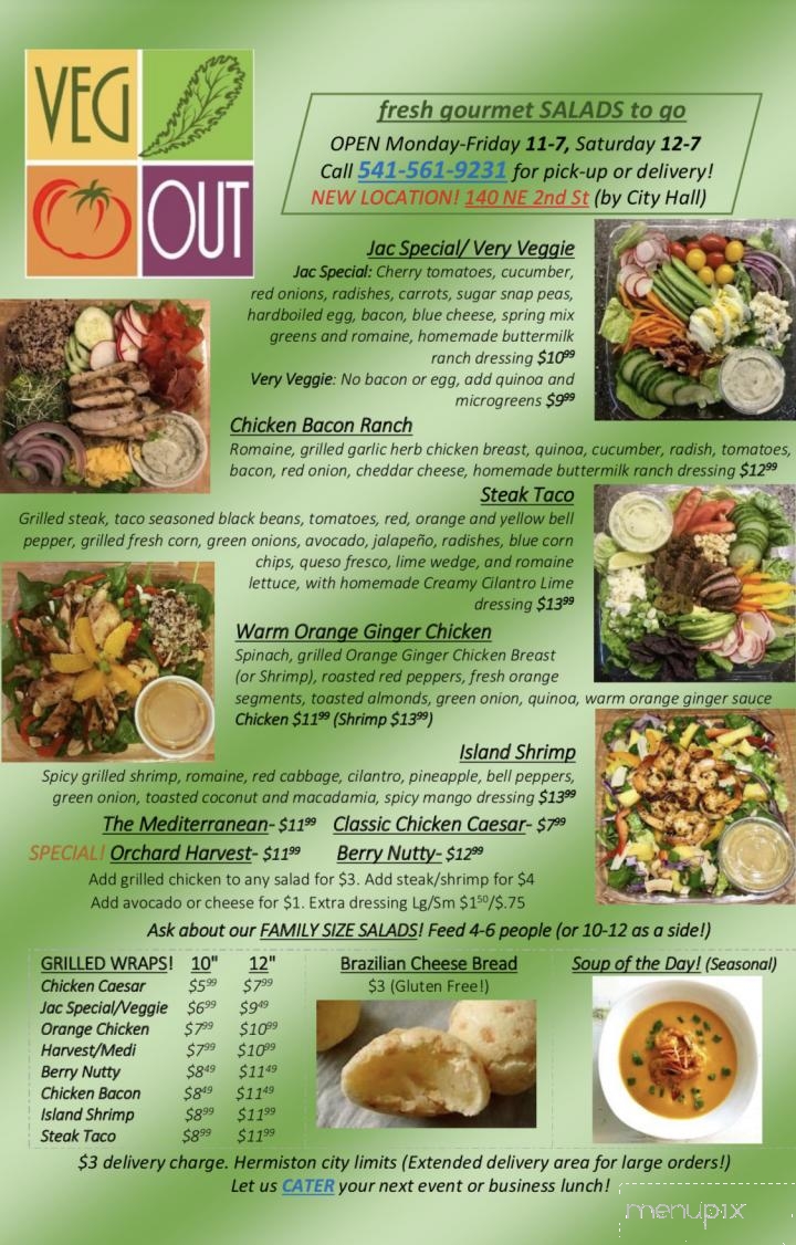 Veg Out - Hermiston, OR menu_pic