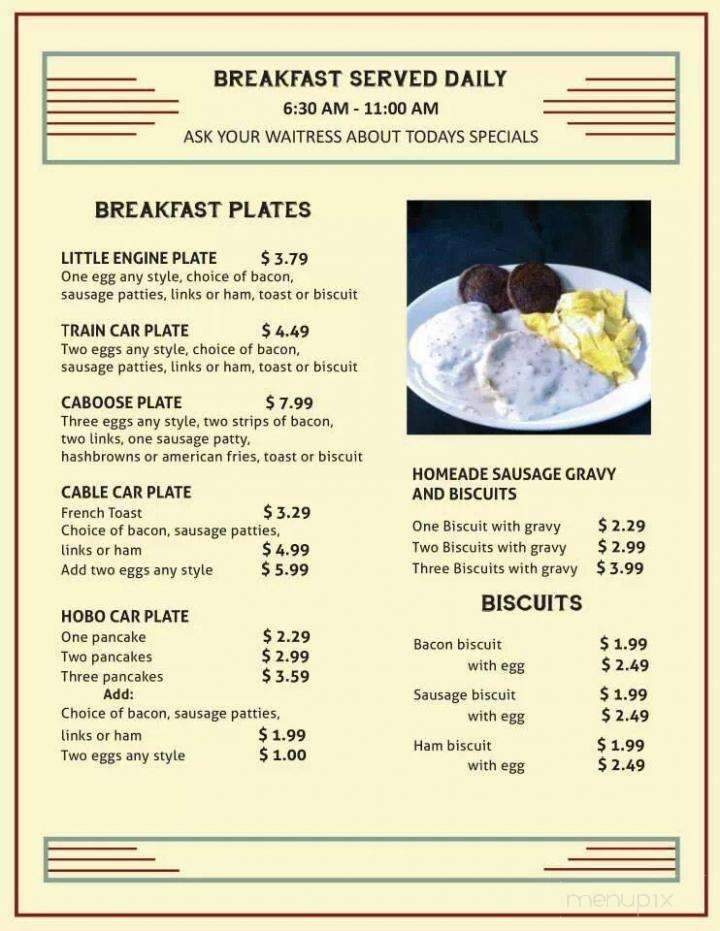R & R Family Restaurant - Dana, IN menu_pic