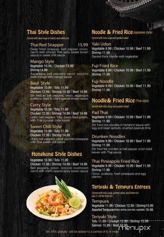 Furji Sushi Asia Sushi Buffet - Oneida, NY menu_pic