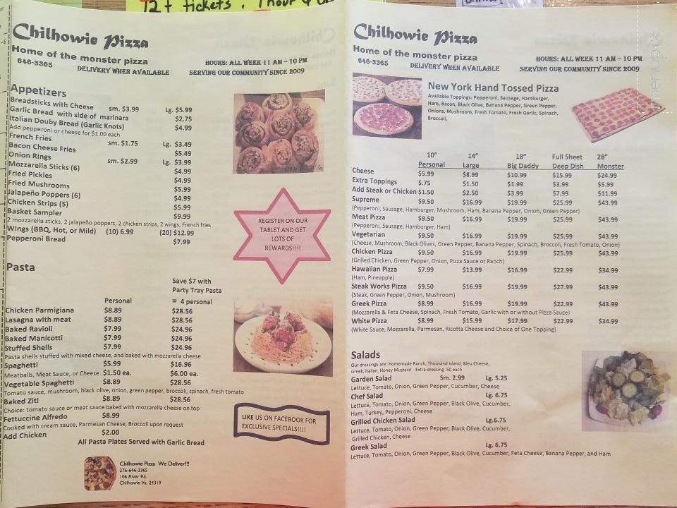 Chilhowie Pizza - Chilhowie, VA menu_pic