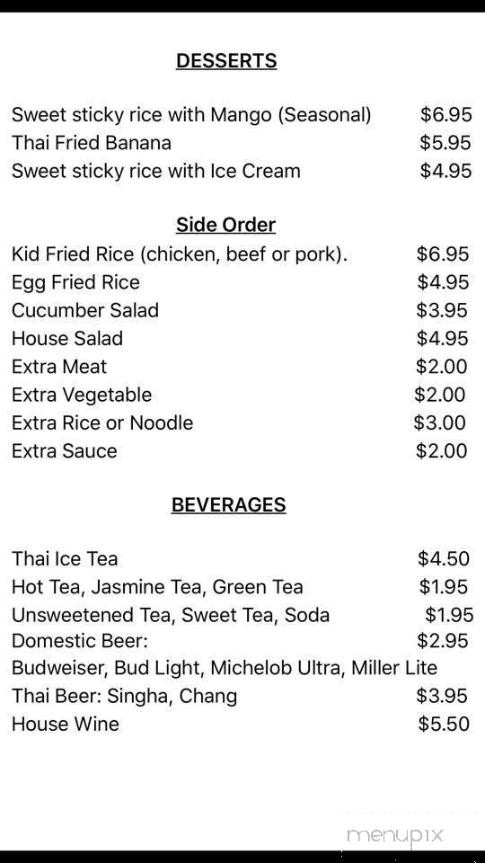 Thai Delights Restaurant - Destin, FL menu_pic