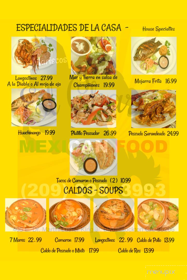 Mariscos El Charro - Stockton, CA menu_pic