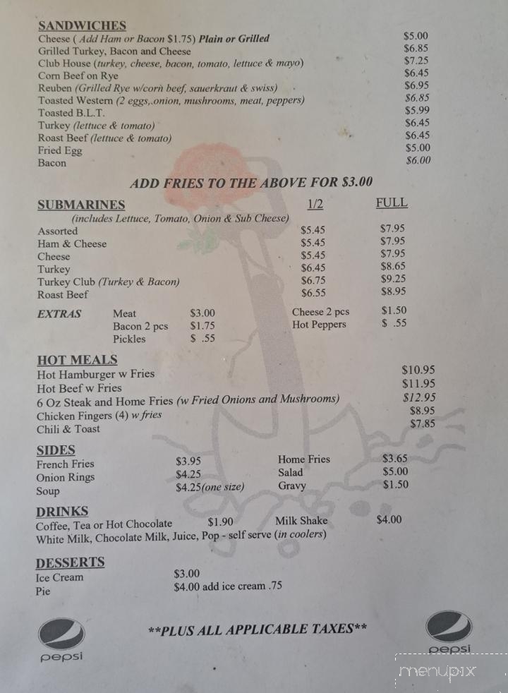 Gravediggerz' Variety And Restaurant - Highgate, ON menu_pic