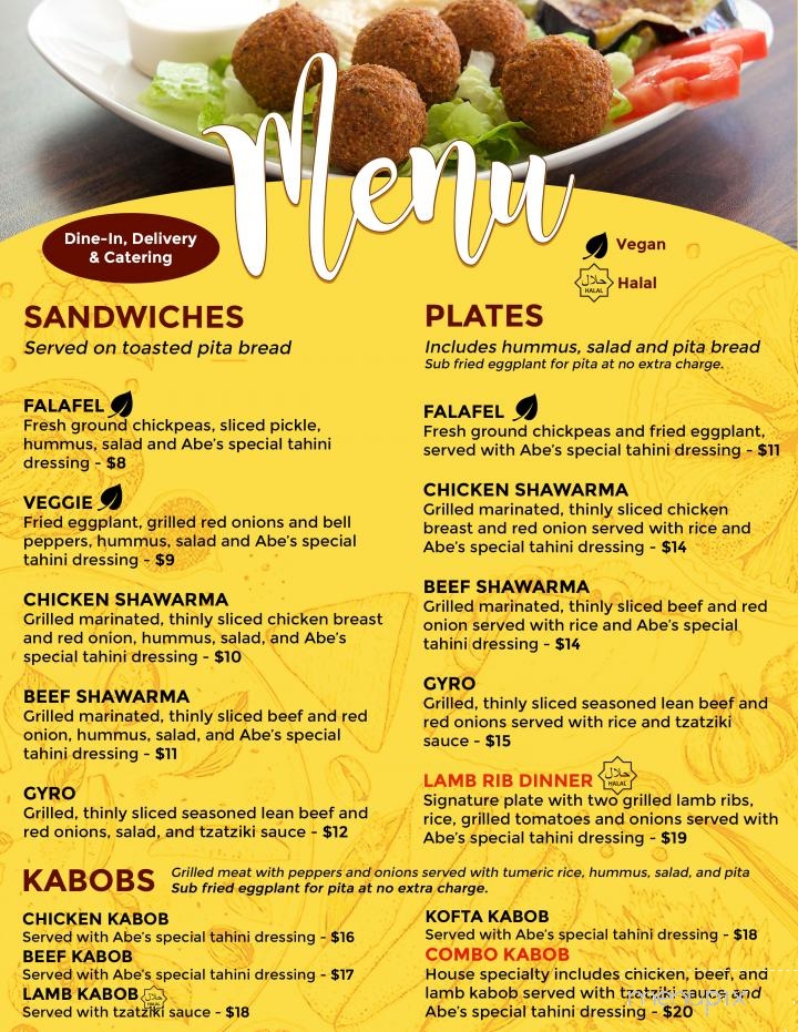 Grape Leaf Deli - Morro Bay, CA menu_pic