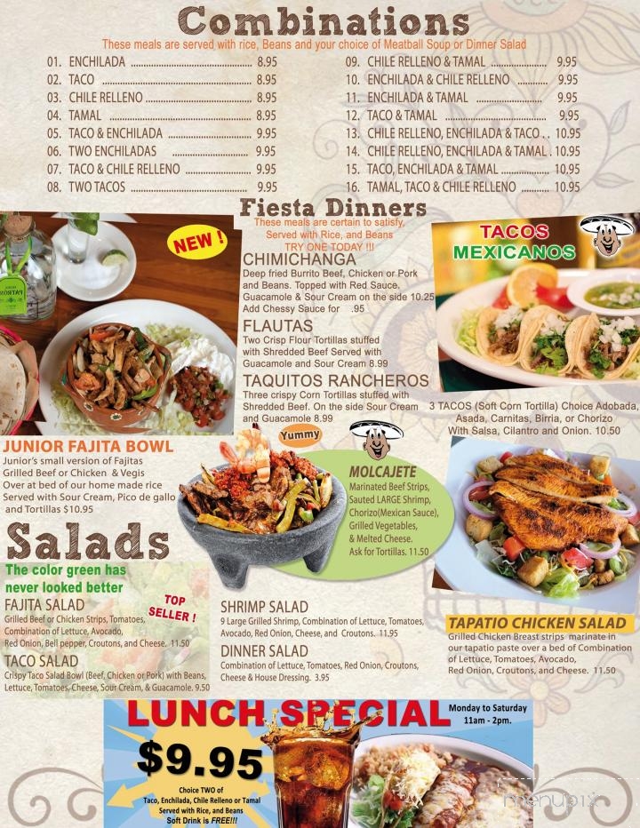 El Tapatio - Columbus, NE menu_pic