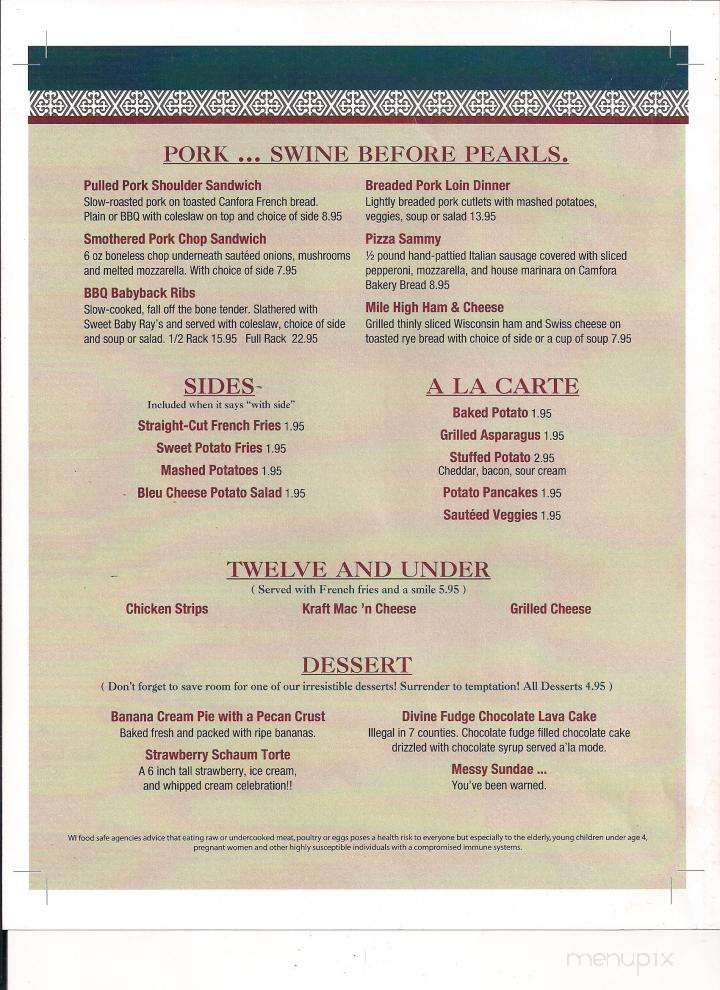 Tower Restaurant Bar - Greenfield, WI menu_pic