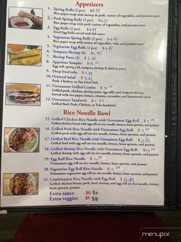 Pho Le - Jacksonville, NC menu_pic